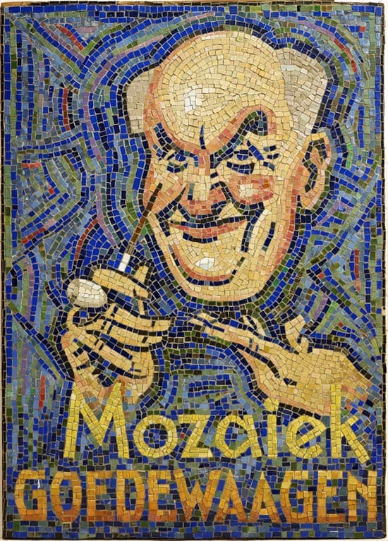 Mosaik von Willem van Norden für Royal Goedewaagen, ca. 1934. (Coll. Patrick und Nicky van Bekkum)