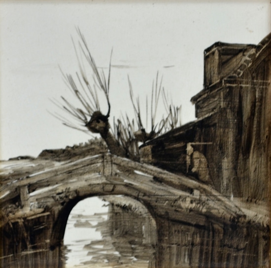 Rozenburg, Fliese, &#039;Brücke, von Willem de Zwart (Koll. Meentwijck)
